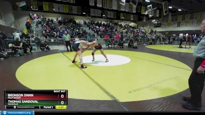 182 lbs Semifinal - Thomas Sandoval, Vacaville vs Bronson Swan, Palm Desert