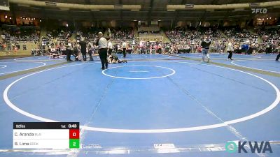 92 lbs Consolation - Carson Aranda, Blaine County Grapplers vs Bobby Lima, Broken Arrow Wrestling Club