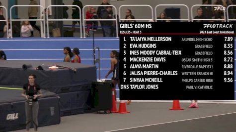 High School Girls' 60m, Prelims 6