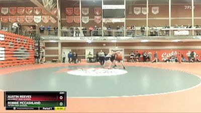 220 lbs Cons. Semi - Robbie McCashland, Teton High School vs Austin Reeves, Hillcrest High School