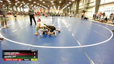 100 lbs Rd# 1 9:00am Friday - Hayden Leet, PA Blue vs Logan Hartzell, Maryland GOLD