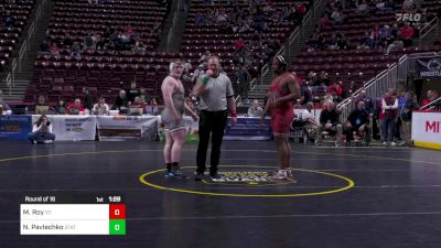 285 lbs Round Of 16 - Maxwell Roy, St. Joseph's Prep vs Nicholas Pavlechko, State College