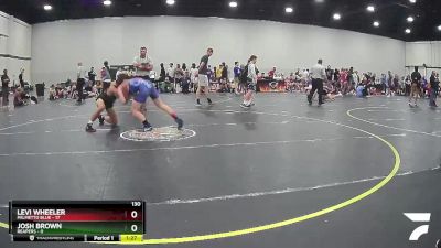 130 lbs Semis & 1st Wrestleback (8 Team) - Josh Brown, Reapers vs Levi Wheeler, Palmetto Blue