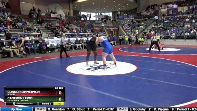 6A 285 lbs Quarterfinal - Connor Simmermon, Rogers vs Cameron Lewis, Little Rock Central