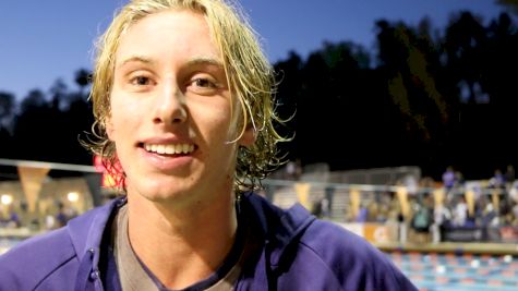 Tanner Olson After Record-Breaking 53.1 100 Breaststroke