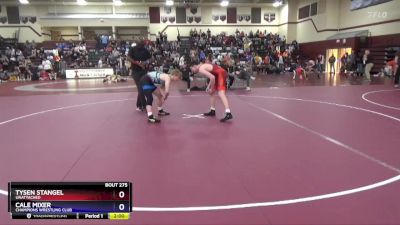 16UB-9 lbs Round 3 - Tysen Stangel, Unattached vs Cale Mixer, Champions Wrestling Club