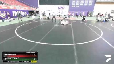 132 lbs Cons. Round 1 - Jack McDonald, TX vs Mason Aiken, ID