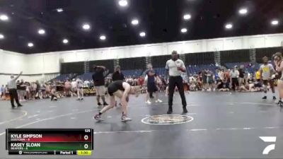 125 lbs Round 2 (4 Team) - Kyle Simpson, Dogtown vs Kasey Sloan, Reapers