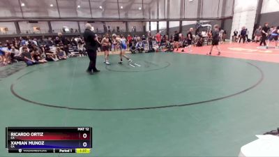 120 lbs 1st Place Match - Ricardo Ortiz, CA vs Xamian Munoz, CA