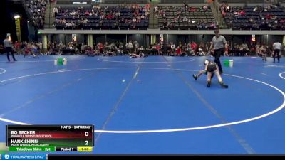 65 lbs Round 3 - Bo Becker, Pinnacle Wrestling School vs Hank Shinn, Moen Wrestling Academy