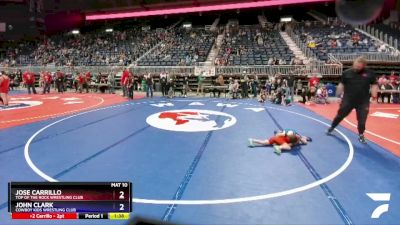 49 lbs Cons. Round 4 - Jose Carrillo, Top Of The Rock Wrestling Club vs John Clark, Cowboy Kids Wrestling Club