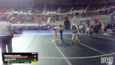 D3-144 lbs Semifinal - Sergio Pena, Sahuarita Hs vs Brandon Loyden, American Leadership Academy Gilbert