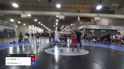 70 kg Cons Semis - Donald Lockett, Mad Cow Wrestling Club vs Mark Dickman, American Wrestling Club