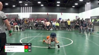 55 lbs Placement Matches (8 Team) - Logan VALLALLA, Elite Ath Club DZ (IN) vs Liam King, Team 922 (OH-PA)