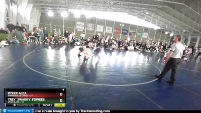 84 lbs Champ Round 1 (16 Team) - Trey `Swaggy` Fowkes, Utah Black vs Ryker Alba, Warriors Of Christ