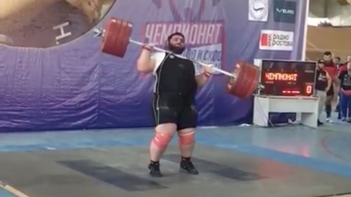 Chingiz Mugoshkov Has The Most Insane Save On This 230kg/507lb Clean & Jerk