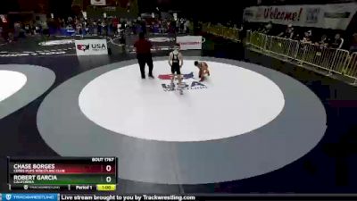 102 lbs Cons. Round 3 - Chase Borges, Ceres Pups Wrestling Club vs Robert Garcia, California