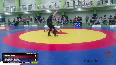 71kg Champ. Round 1 - Rajan Bahi, Canadian Mal Wrestling vs Benjamin Smith, Nechako Valley Wrestling