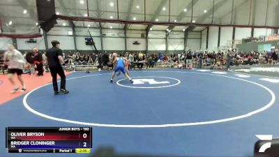 190 lbs Cons. Round 3 - Oliver Bryson, WA vs Bridger Cloninger, WA