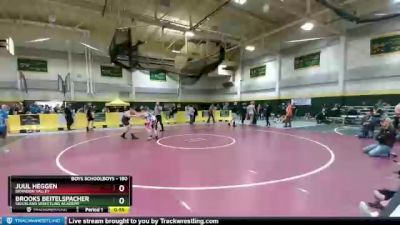 180 lbs Cons. Round 3 - Juul Heggen, Brandon Valley vs Brooks Beitelspacher, Siouxland Wrestling Academy