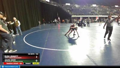 102 lbs Cons. Round 4 - Rush Jennett, Sebolt Wrestling Academy vs Gavin Hove, McDominate Training Center