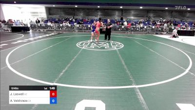 124 lbs Consi Of 8 #2 - Jamie Laswell, AZ vs Alejandra Valdiviezo, CA