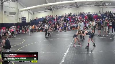 66 lbs Quarterfinal - Jace Jackson, Gaston Grizzlies vs Alessandro Calderon, SONS OF THUNDER