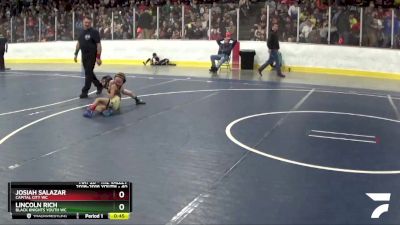 40 lbs Champ. Round 2 - Lincoln Rich, Black Knights Youth WC vs Josiah Salazar, Capital City WC