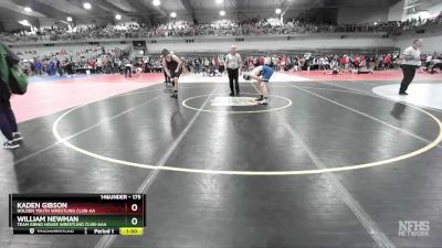 175 lbs Quarterfinal - Kaden Gibson, Holden Youth Wrestling Club-AA vs William Newman, Team Grind House Wrestling Club-AAA