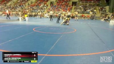 106 lbs Finals (8 Team) - Maddox Campbell, Velva vs Austin Ormistion, Hettinger/Scranton