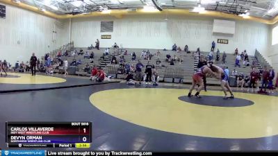 220 lbs Cons. Round 2 - Carlos Villaverde, Indy West Wrestling Club vs Devyn Orman, Northview Wrestling Club