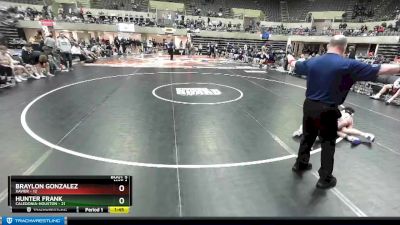 113 lbs Round 3 (4 Team) - Braylon Gonzalez, Xavier vs Hunter Frank, Caledonia-Houston