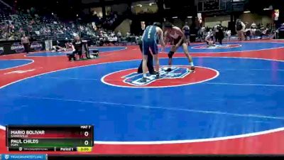 6A-144 lbs Quarterfinal - Paul Childs, Pope vs Mario Bolivar, Gainesville