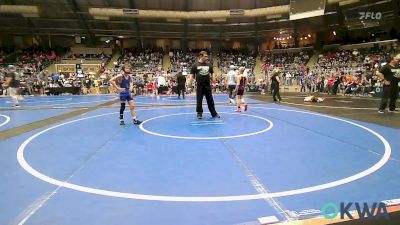 76 lbs Round Of 16 - Hunter Caughlin, Cleveland Take Down Club vs Talan Byers, Deer Creek Wrestling Club