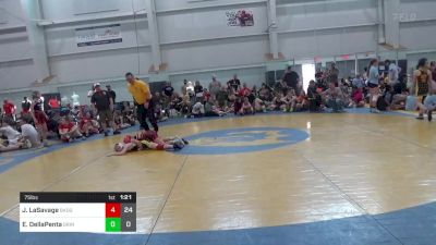 75 lbs Final - Julianna LaSavage, Badger Girls Elite vs Emma DellaPenta, Grindhouse W.C.