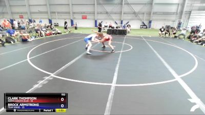 152 lbs Round 2 (6 Team) - Clark Thompson, North Dakota Blue vs Brock Armstrong, Team Idaho