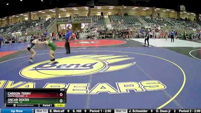 134 lbs Round 1 (4 Team) - Carson Terry, South Medford vs Oscar Doces, West Linn