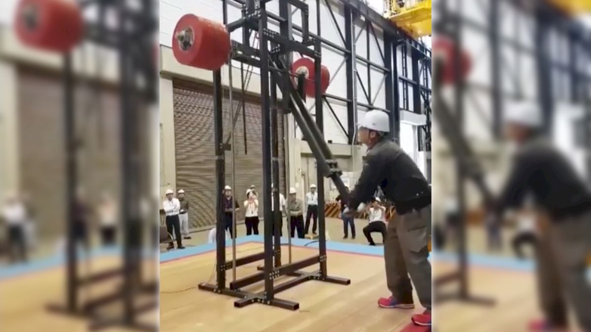 Uesaka Tests Tokyo 2020 Platform With 300kg Barbell Drop From Overhead