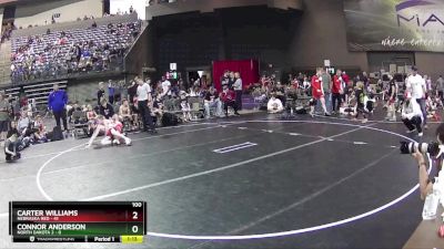 100 lbs Round 3 (6 Team) - Carter Williams, Nebraska Red vs Connor Anderson, North Dakota 2