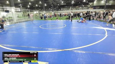 90 lbs Semifinal - Kellan Gavazzi, NC Wrestling Factory vs Will Hughes, Roundtree Wrestling Academy