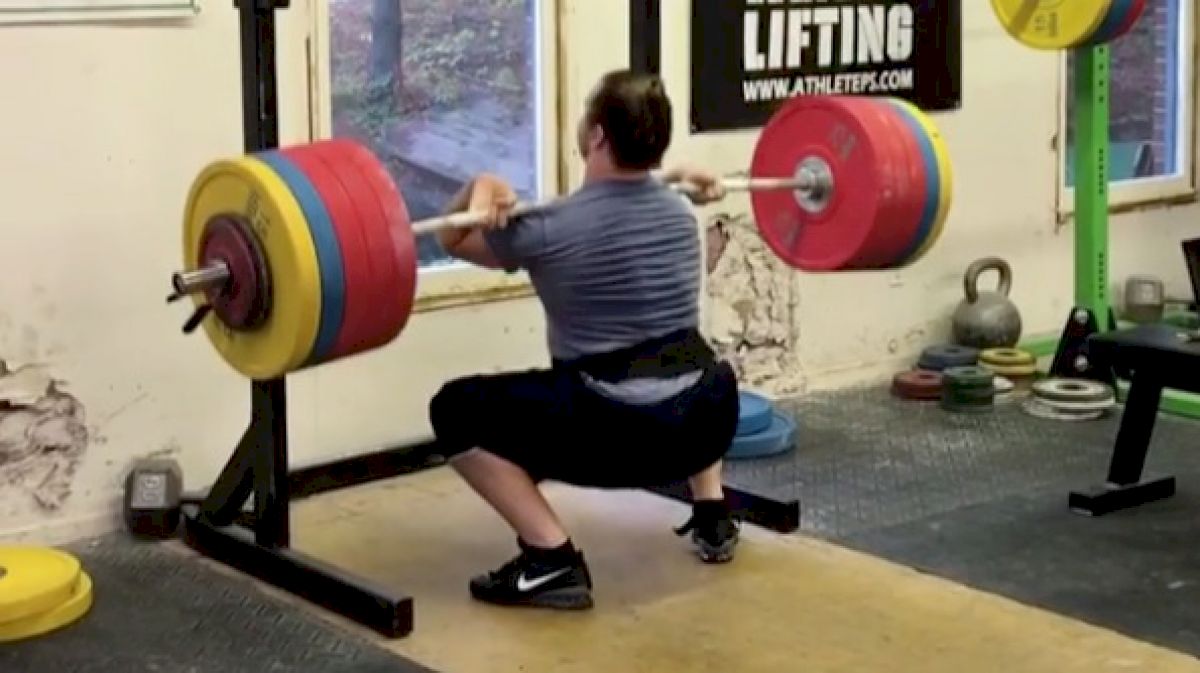 Nathan Damron Front Squats 255kg/562lb