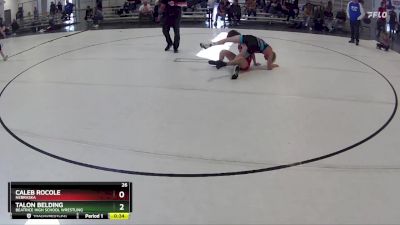 123 lbs Cons. Semi - Talon Belding, Beatrice High School Wrestling vs Caleb Rocole, Nebraska