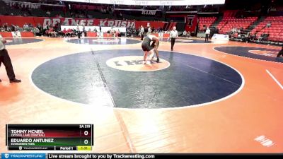 2A 215 lbs Cons. Round 2 - Tommy McNeil, Crystal Lake (Central) vs Eduardo Antunez, Evergreen Park