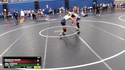 144 lbs Round 3 - Braedyn Rakes, Lincoln East vs Dru Thomas, Liberty North