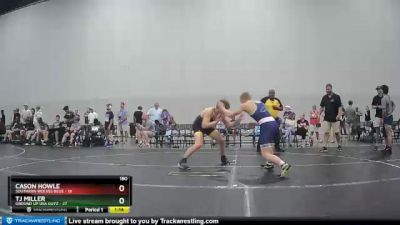 180 lbs Semis & 1st Wrestleback (8 Team) - Cason Howle, Southern Wolves Blue vs TJ Miller, Ground Up USA Guyz