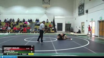 174 lbs Champ. Round 1 - Steven Ceja, East Los Angeles College vs Anthony Hidalgo, Rio Hondo