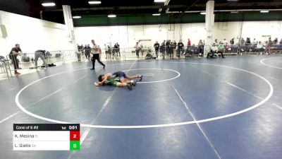 105 lbs Consi Of 8 #2 - Keagan Mesina, FL vs Leonidas Giatis, OH