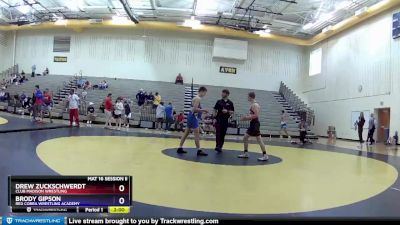 126 lbs Cons. Round 3 - Drew Zuckschwerdt, Club Madison Wrestling vs Brody Gipson, Red Cobra Wrestling Academy