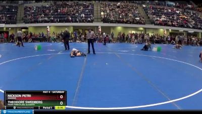 60 lbs Quarterfinal - Nickson Petri, Ringers vs Theodore Swedberg, Moen Wrestling Academy