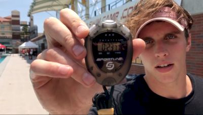 USC Coach Chase Bloch Celebrates 23.7 50m Fly